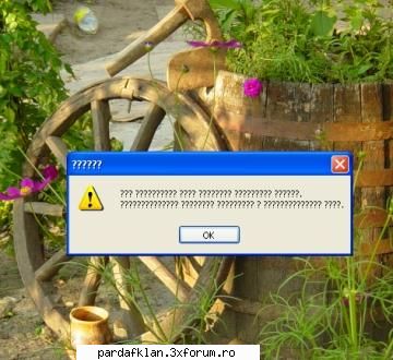 aici sa puna tot romanul care are un windows pe calc poze cu cele mai debile erori ale win-ului sau.