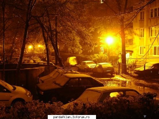 uite o poza cu ninsoarea pentru cine dormea :p a inceput ninsoarea